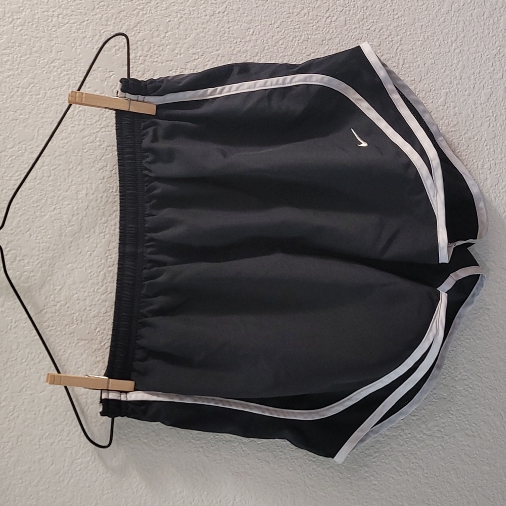 Nike Black Dri-fit White Stripes Athletic Shorts (M)